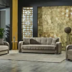 Ensemble fonctionnel Orlando gris-brun 3 pièces